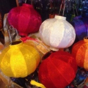  Vietnamese Hoian Silk Lantern 