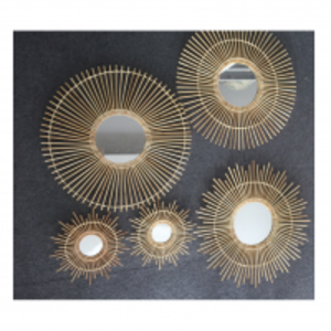  Vietnamese Rattan Mirror Frame 