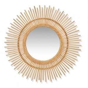  Natural Wicker Rattan Mirror 