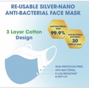 Silver Nano Face Mask by  LTT Trading Company, INC 