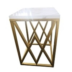  Gold Coffee Chair, Square Metal Coffee Chair #2 