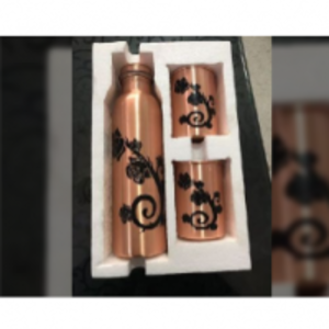 Copper Water Bottles Gift Set by  Alfa Cookware And Appliances 