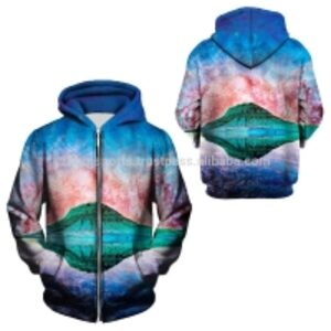  Sublimation Printed Hoodie Jacket 