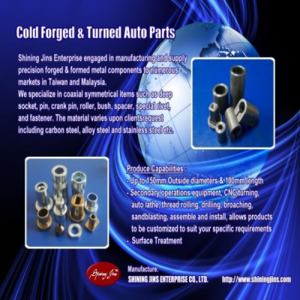 OEM & ODM Customization Cold Forging And Precision Machining Parts made in Taiwan