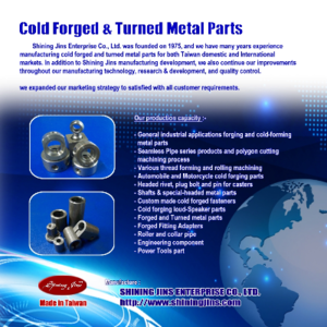 OEM & ODM Customization Cold Forging And Precision Machining Parts made in Taiwan