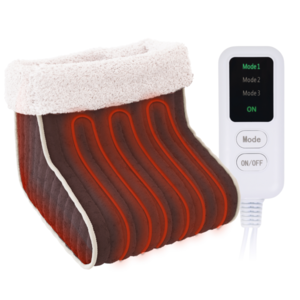 UGI Electric Foot Warmer, Foot Heater, Heating Pad, Heating Settings Auto Shut-Off, Any Foot Size, Washable, Heated Boots, Warming Slippers, Feet Warmers for Women Men Elderly, Cosy Footwarmer Heated Warmer Pad, EcoSapiens