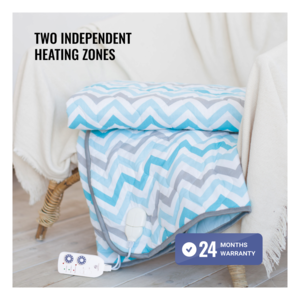 Zaggy Electric heated blanket, Soft Electric duvet with Heat Settings Auto shut-off Timer Remote Control, Over-blanket Bed Size Heater Bed Throw Bedspread Fast Heating, EcoSapiens - Image 2