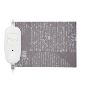 EcoSapiens Electric Heating Pad, Cotton, Heated Seat Pad for Neck and Shoulder Pain Relief, Plug In Back Warmer, Suitable for Period Pain, Heated Rug, Infrared Heating, Electric Mat, Grey