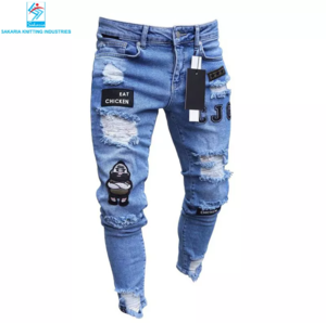 Ripped Jeans Men Custom Wholesale Made High Quality Popular Men Ripped Jeans Street Casual - Image 4