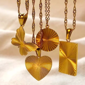 Sunburst Signet Pendant Necklace For Women