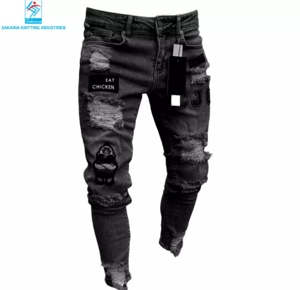 Ripped Jeans Men Custom Wholesale Made High Quality Popular Men Ripped Jeans Street Casual - Image 4