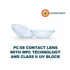 PC-58 Contact Lens (42% Omafilcon A, 58% water)  with UV blocker