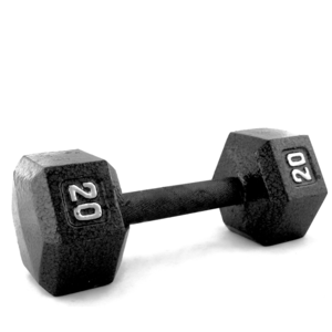 Cast iron hex dumbbell