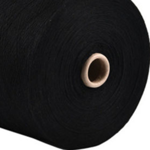 Ne 20/1 100% cotton yarn for knitting dyed black