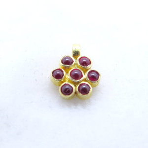 Gorgeous Flower shape 18k solid gold charm by Gemsicon Private Limited