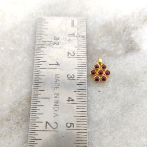 Gorgeous Flower shape 18k solid gold charm - Image 2