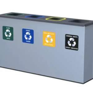 Waste sorting bin, 4 - chamber 4x60L