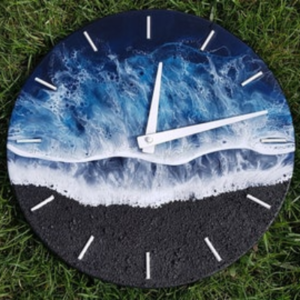 Resin clock