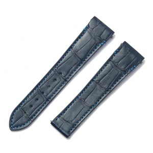 New Alligator leather strap Quickswitch for New Cartier Santos (Black, blue, red, white, yellow and more colors)