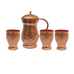 4 PCS COPPER LEMON SET