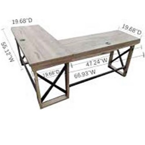 L Shape Desk with 1 Drawer - Image 2