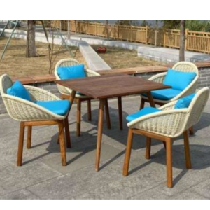 Teak Wood Patio Set by ATBiz Sourcing Inc.