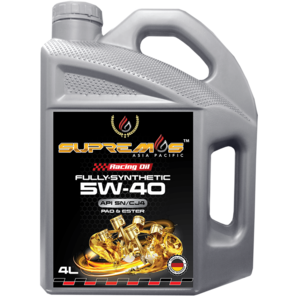 SUPREMOS RACING OIL 5W40 FULLY SYN SN/CJ4 (PAO ESTER) - 4L