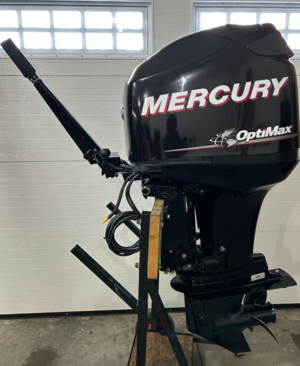 New Mercury 75hp Optimax 2 Stroke Outboard Motor with Handle