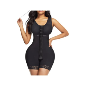 Private Label Bulk Packaging Manufacturer Supply Women's Clothing Brand Black Bodysuit Tummy Control Shapewear