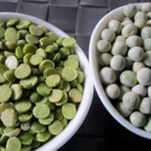 green whole and split