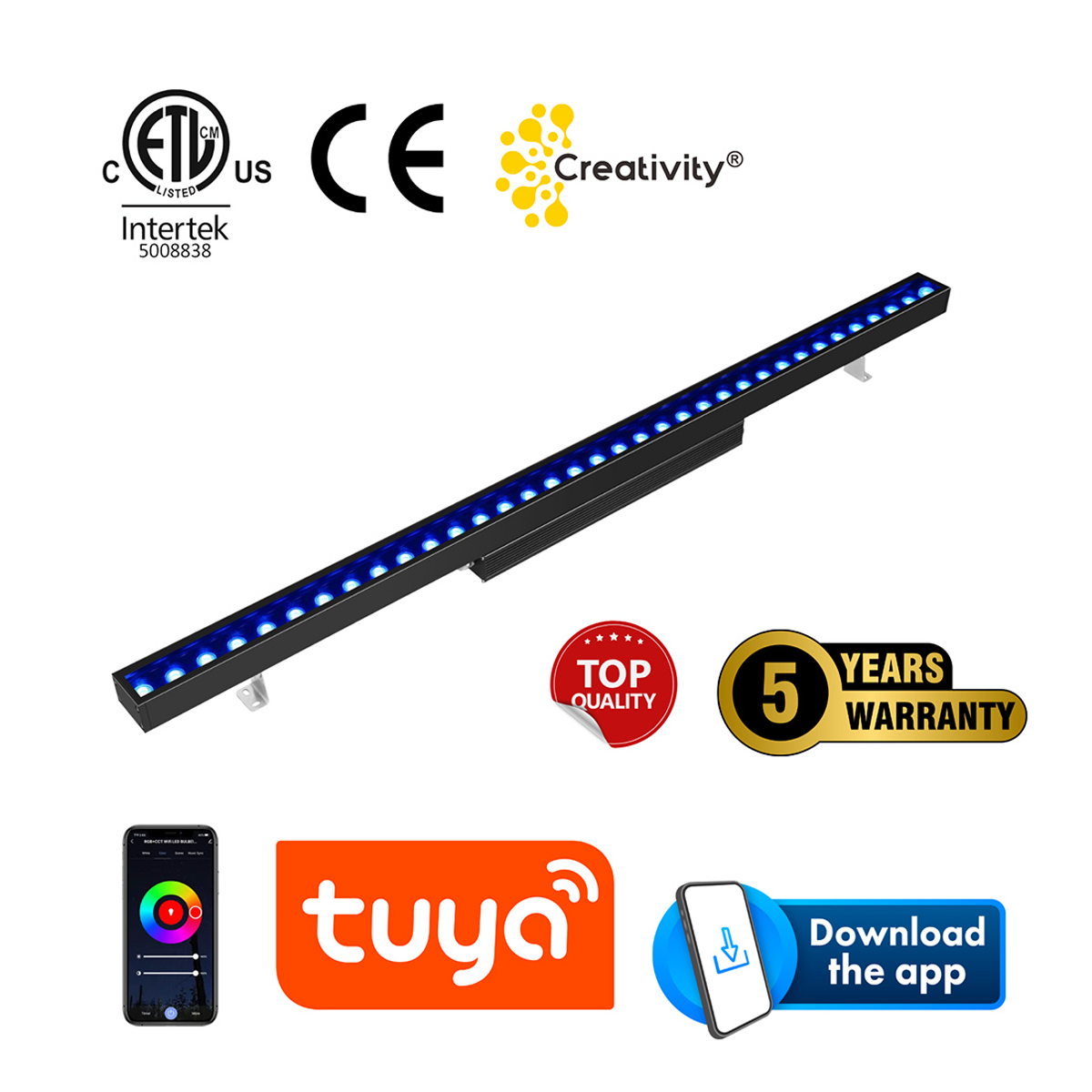 UL ETL CE Listed 100-277V 32W 36W 64W 72W LED Wall Washer