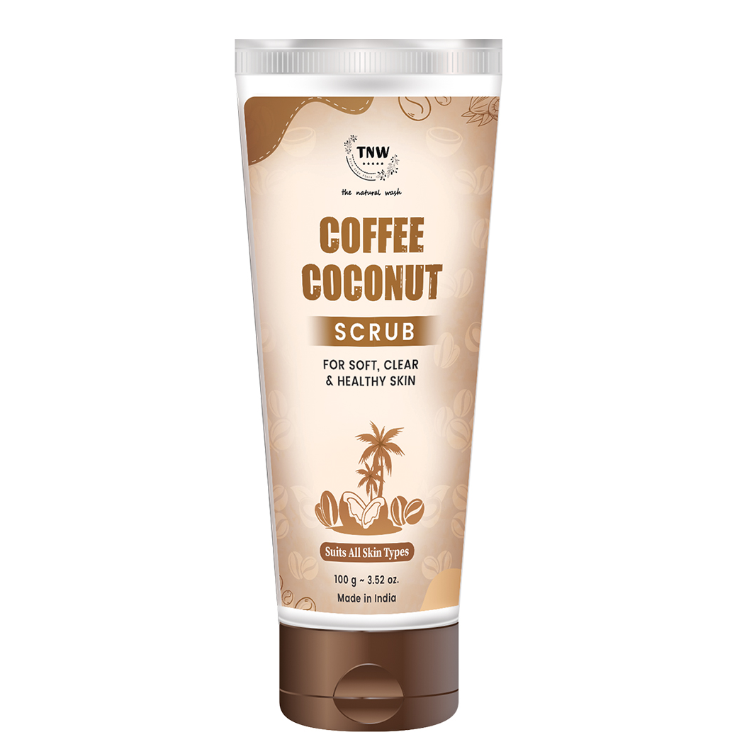 TNW – The Natural Wash Coffee Coconut Scrub for Radiant & Healthy Skin | Gentle Exfoliator Suitable for All Skin Type