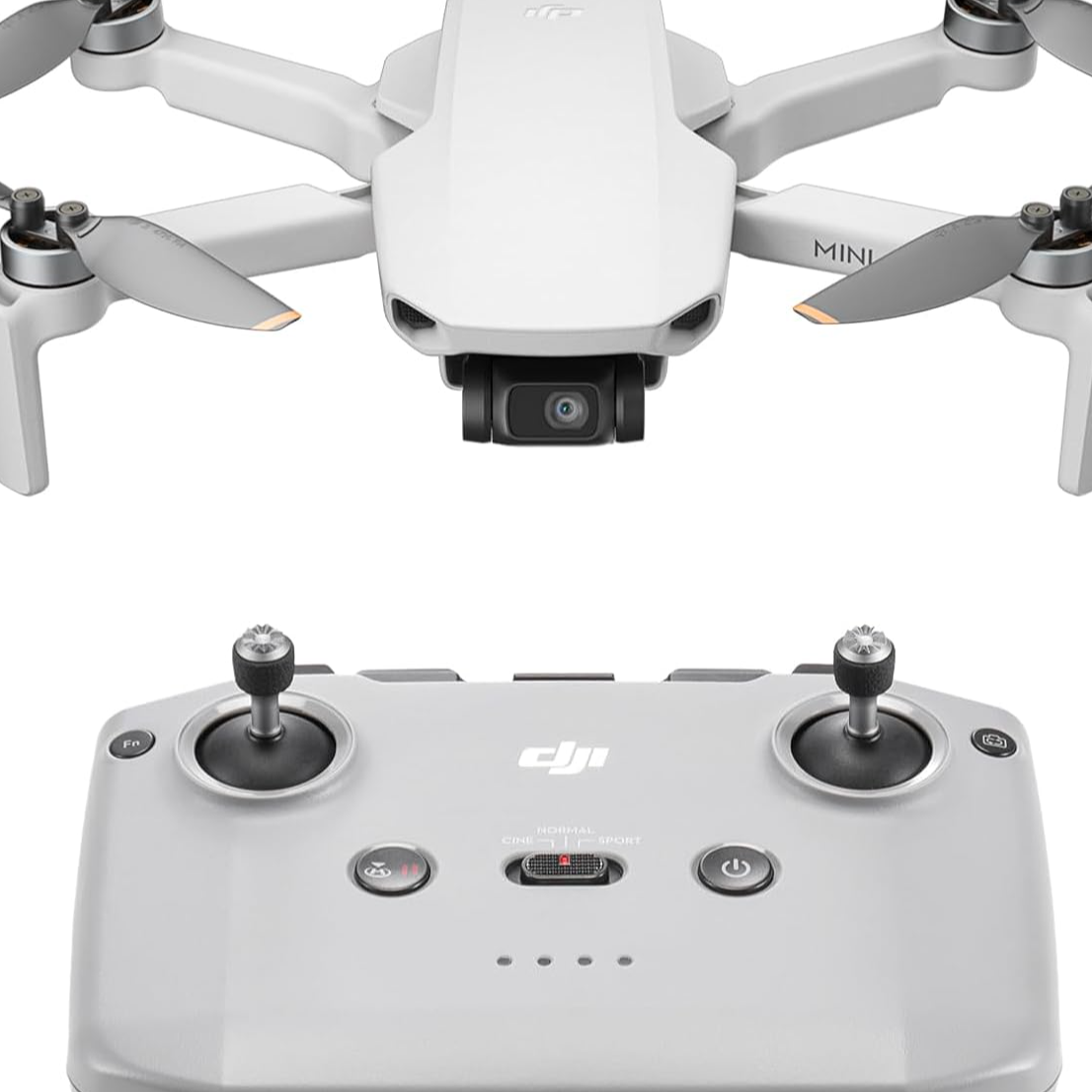 DJI Mini 4K, Drone with 4K UHD Camera for Adults, Under 249 g, 3-Axis Gimbal Stabilization, 10km Video Transmission, Auto Return, Wind Resistance