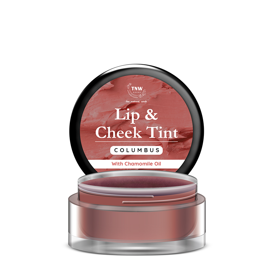 TNW – The Natural Wash Columbus Lip & Cheek Tint | With Chamomile Oil & Castor Oil | For lips, cheeks, & eyelids | For a natural makeup look