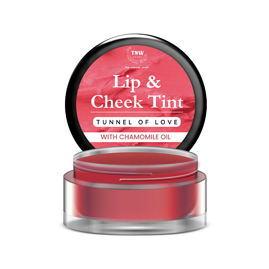 TNW- The Natural Wash Tunnel of Love | With Rosehip Oil & Castor oil | For lips, cheeks, & eyelids | For a natural makeup look