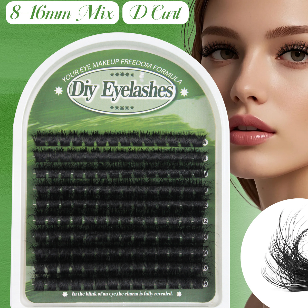 Wholesale Supplier Direct Crossed Voluminous Individual Cluster Lashes Self-Grafting | Long for Segmented Eyelashes