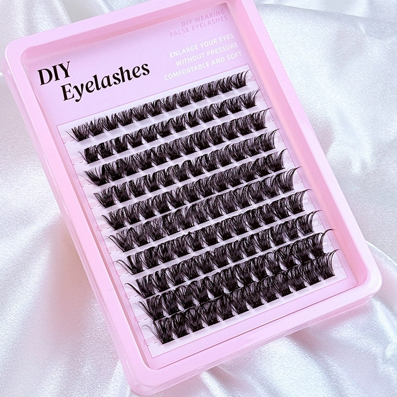 Portable Makeup Tools Lashes Extension DIY Lash Individual Eyelash Extensions Cluster Lashes Kit With Accessories