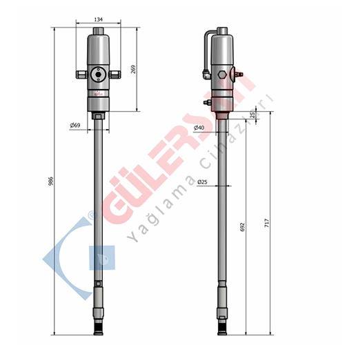 Air Operated Grease Pump 50 Kg – 2150