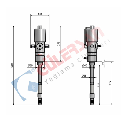 Air Operated Grease Pump 10 Kg – 2210
