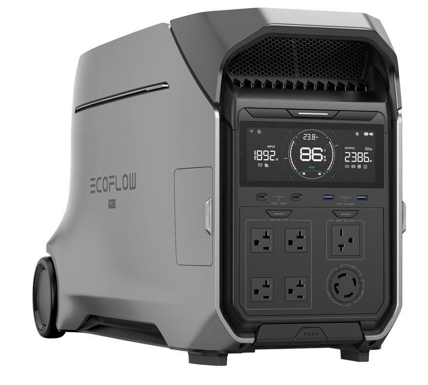 EcoFlow Delta Pro 3 Portable Solar Generator Kit - With 400 Watts of Solar