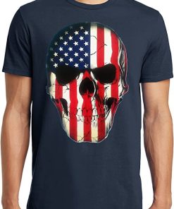 Big and Tall King Size Patriotic Skull…