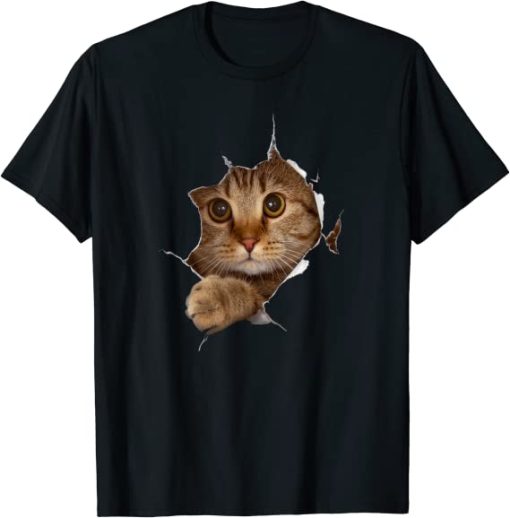 Sweet Kitten Torn Cloth – Funny Cat Lover Cat Owner Cat Lady T-Shirt