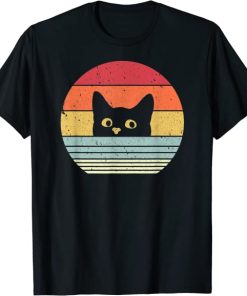 Cat Shirt. Retro Style T-Shirt