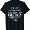 ALAPUSA If My Mouth Doesn’t Say It My Face Definitely Will Womens Funny T-Shirts with Sayings