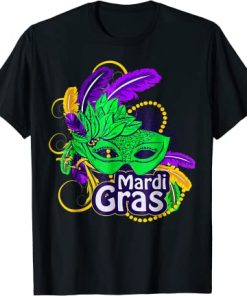 Mardi Gras Tops For Women Mask Feathers…