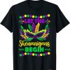 Mardi Gras Lips Queen Carnival Costume Purple & Gold Funny T-Shirt