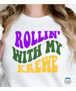 Rollin With My Krewe T-Shirt, Mardi Gras…