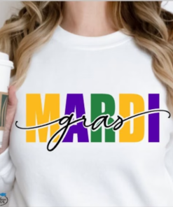 Mardi Gras Shirt, Mardi Gras Multi Colored…