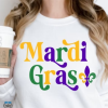 Mardi Gras SVG Files, Mardi Gras PNG, Mardi Gras Cheetah Letter T-Shirt