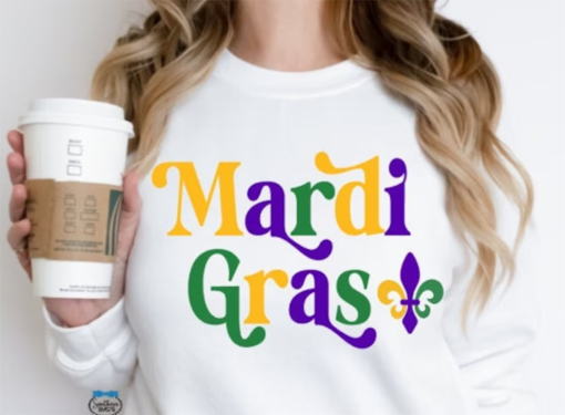 Mardi Gras SVG Files, Mardi Gras Fleur De Lis T-Shirt